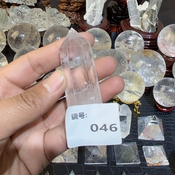 水晶摆件未镶嵌六棱柱