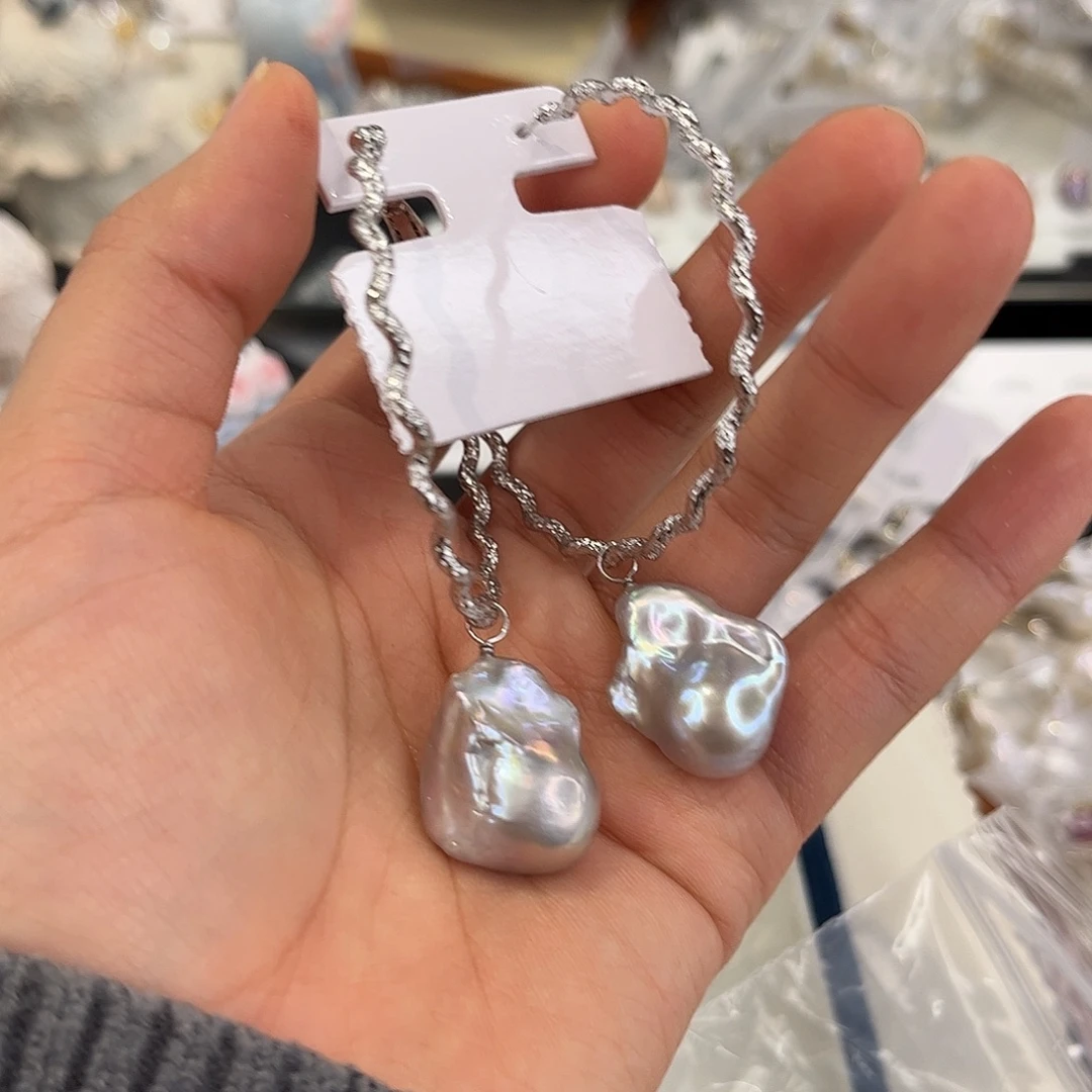 耳饰淡水珍珠合金