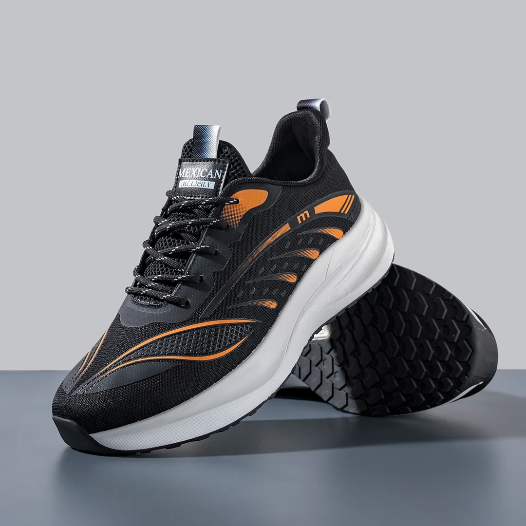 男鞋休闲鞋子男士透气飞织网布鞋男跑步运动鞋