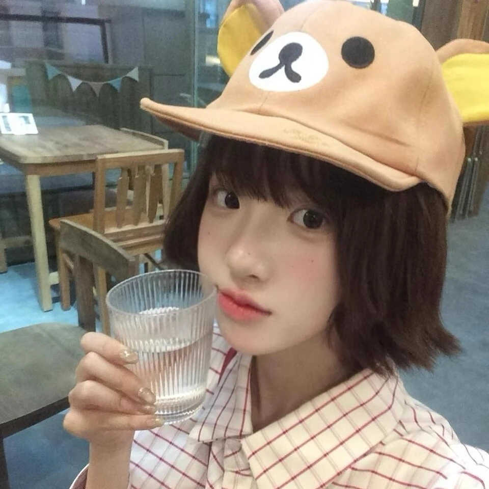 新款可爱风Kuma轻松熊翻檐出游卡通棒球帽遮阳休闲百搭鸭舌帽可爱