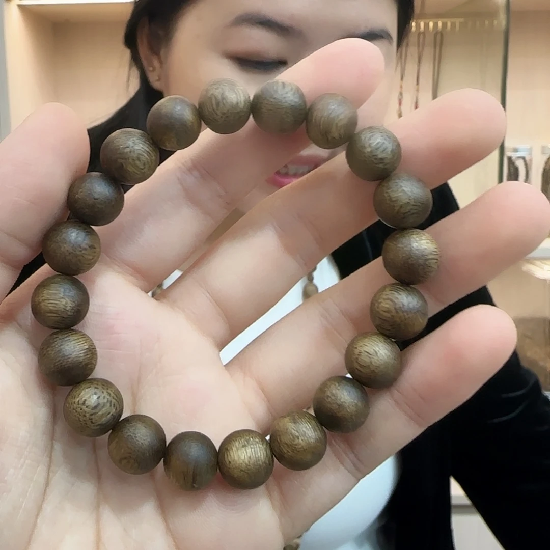 沉香碎屑沉香卡1.0圆珠单圈