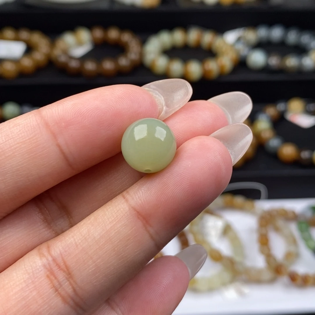 和田玉单珠未镶嵌卡12