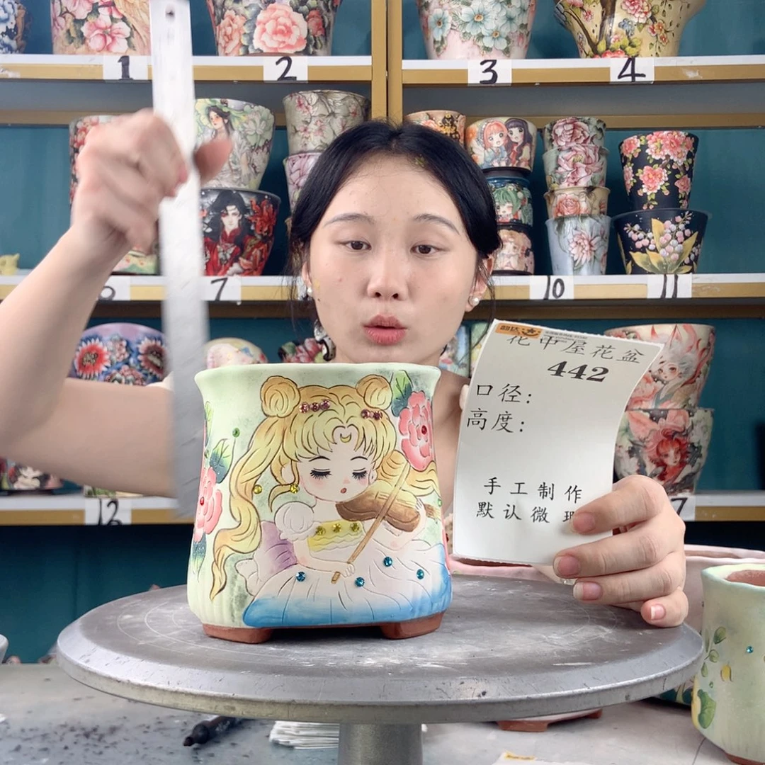 景德镇手工花盆442