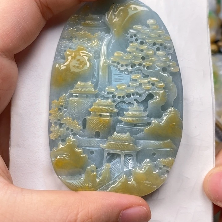 深***住翡翠未镶嵌颈饰翡翠