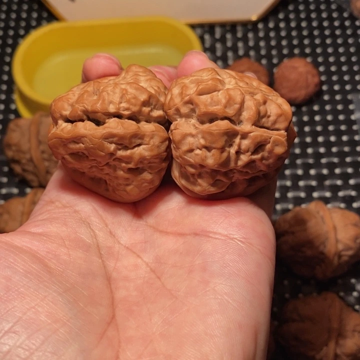 开***！把件文玩核桃四深开大八腿蛙王