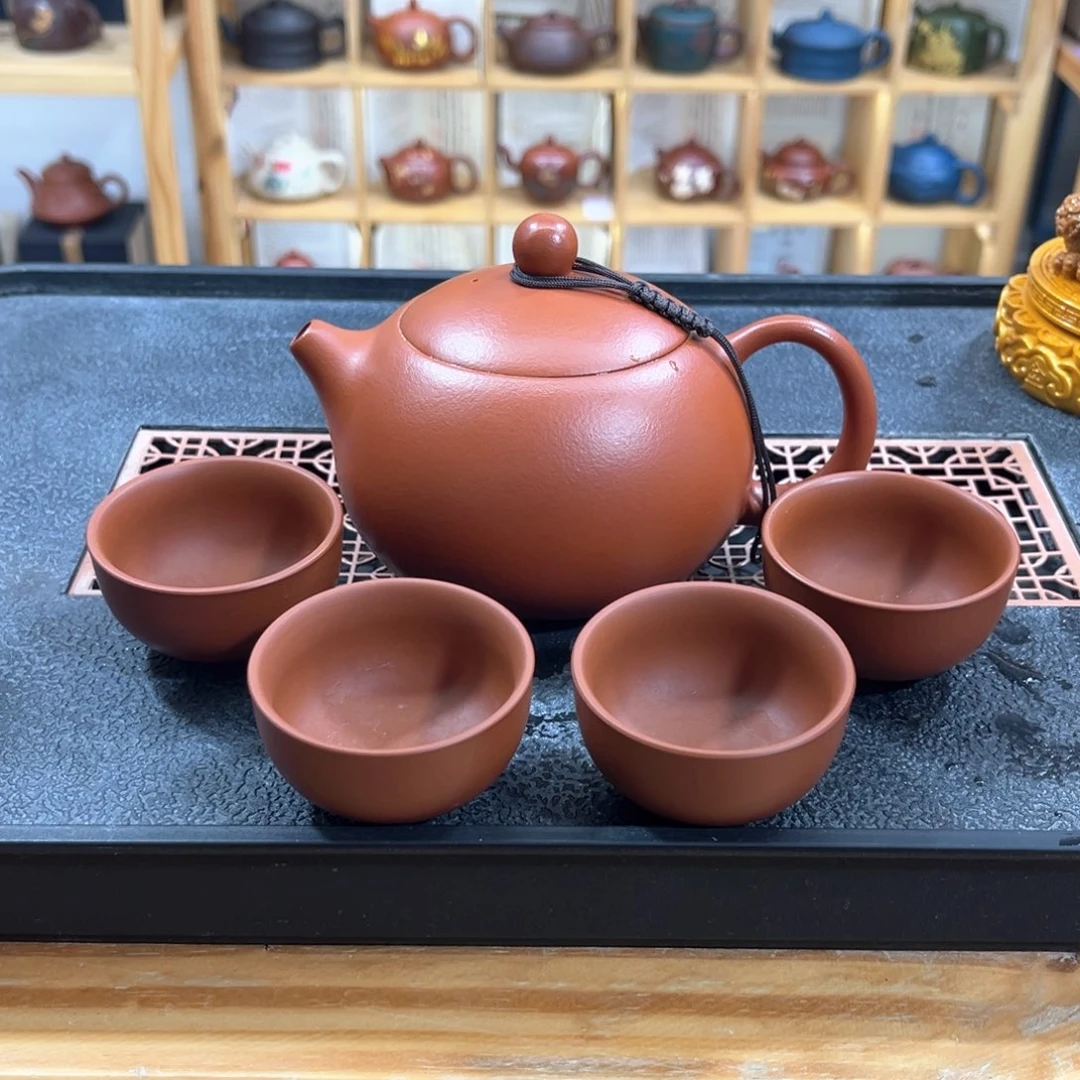 紫砂紫砂胖西施（一壶四杯）