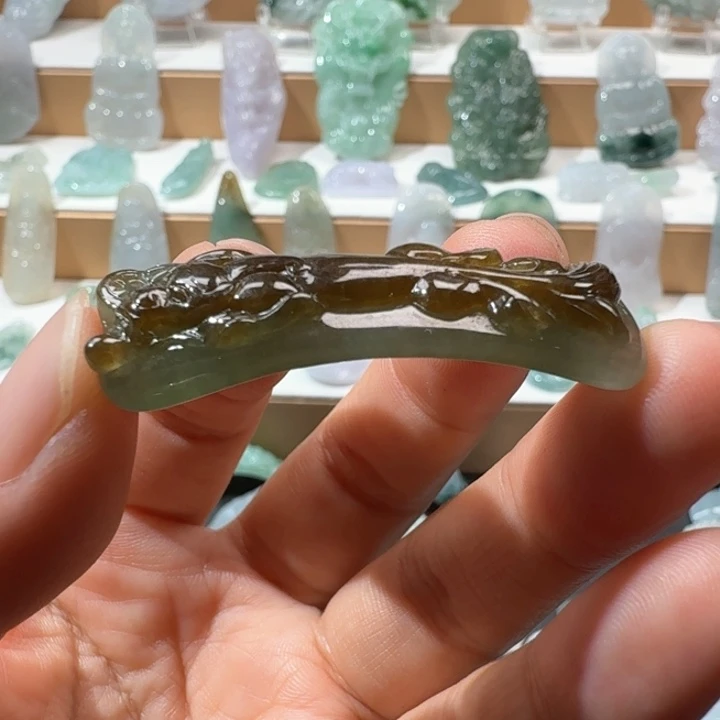 翡翠未镶嵌项链翡翠