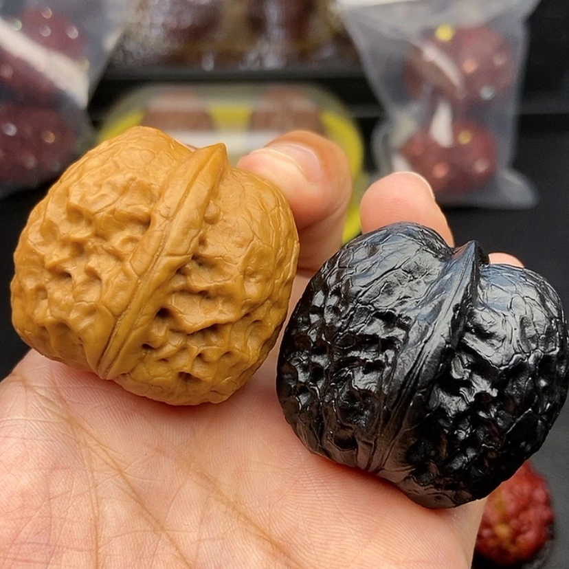 【闪购商品】把件文玩核桃38尺帝王筋元宝