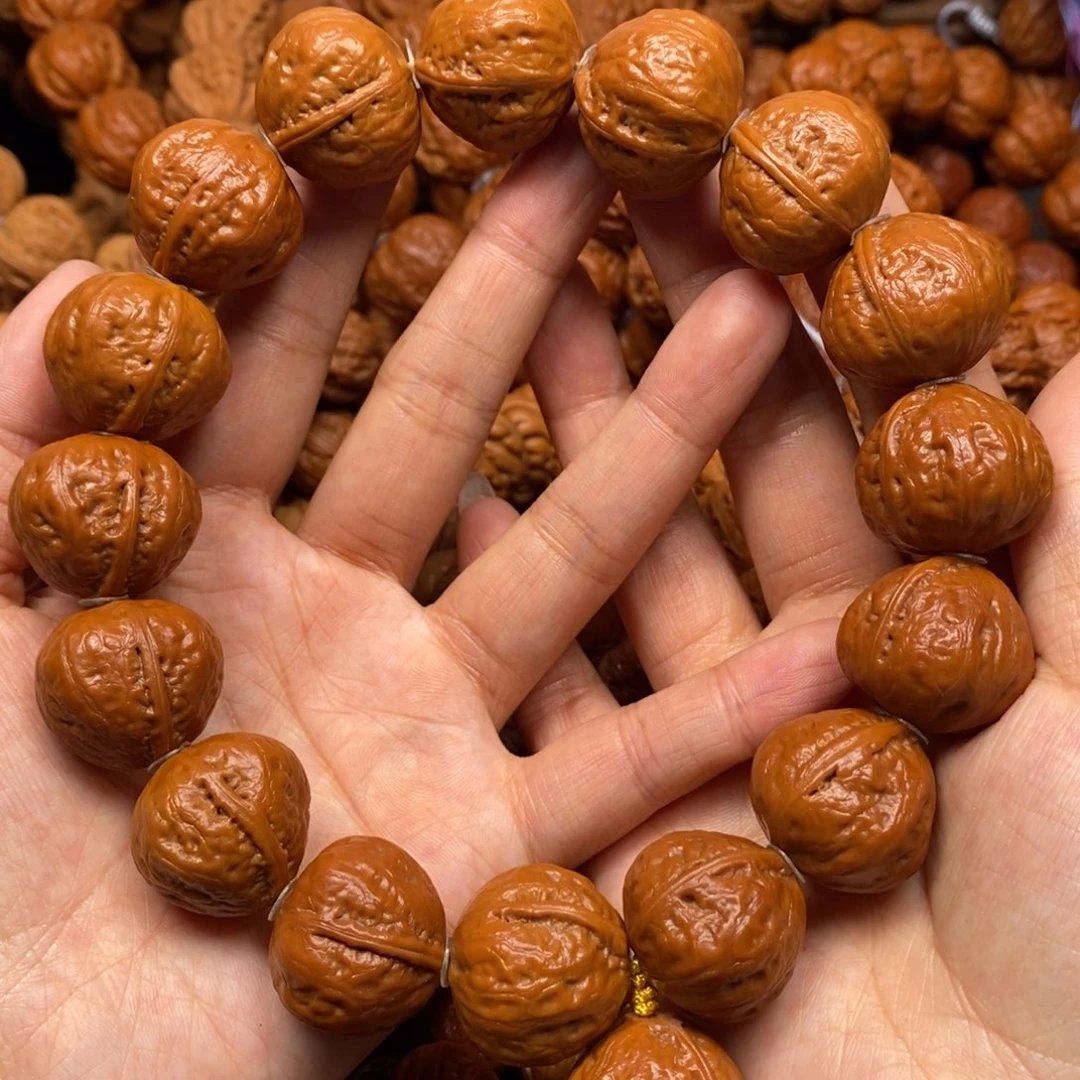 桃核手串小光头桃心