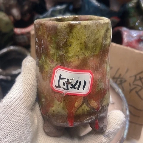 红陶粗陶花盆手工