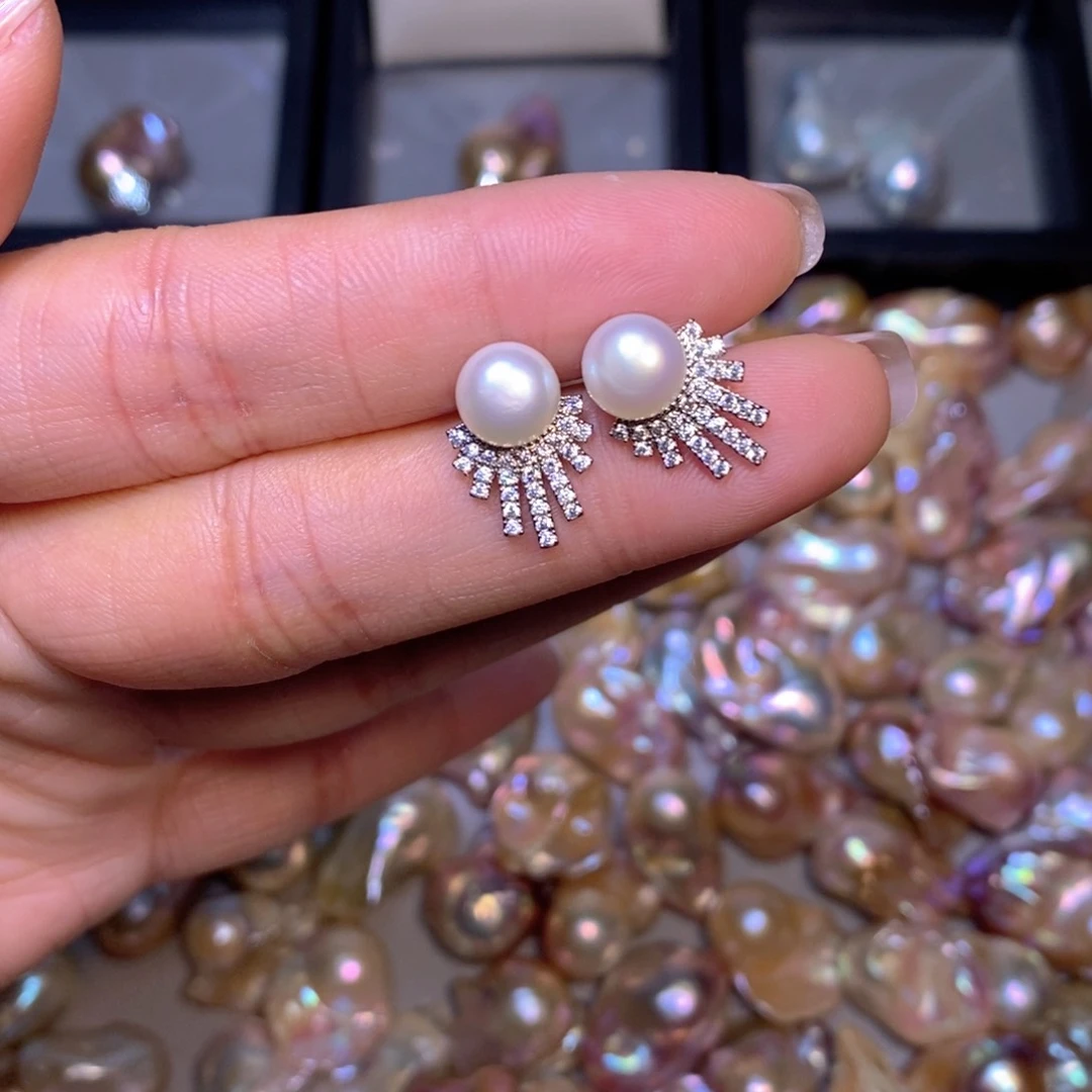 【闪购商品】淡水珍珠耳饰未镶嵌