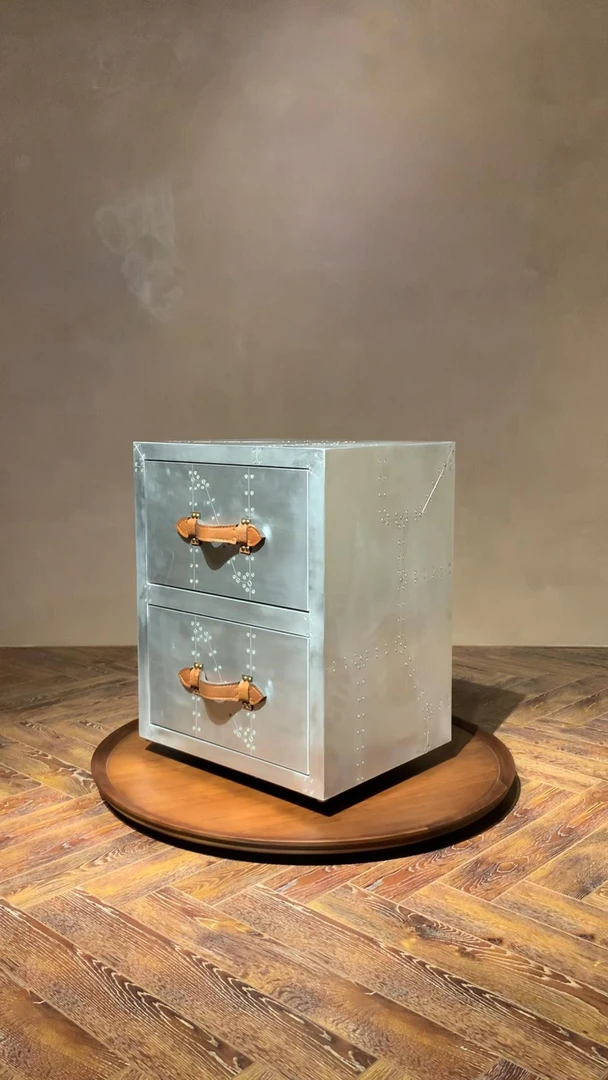 复古美式金属柜金属风边柜排柜装饰柜餐边柜工业风