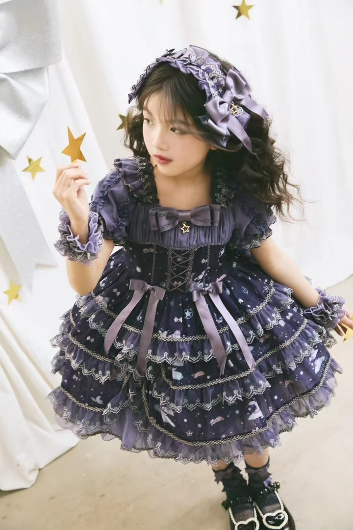 星空奶茶店 华丽款 OP 精致重工lolita公主裙 礼服裙