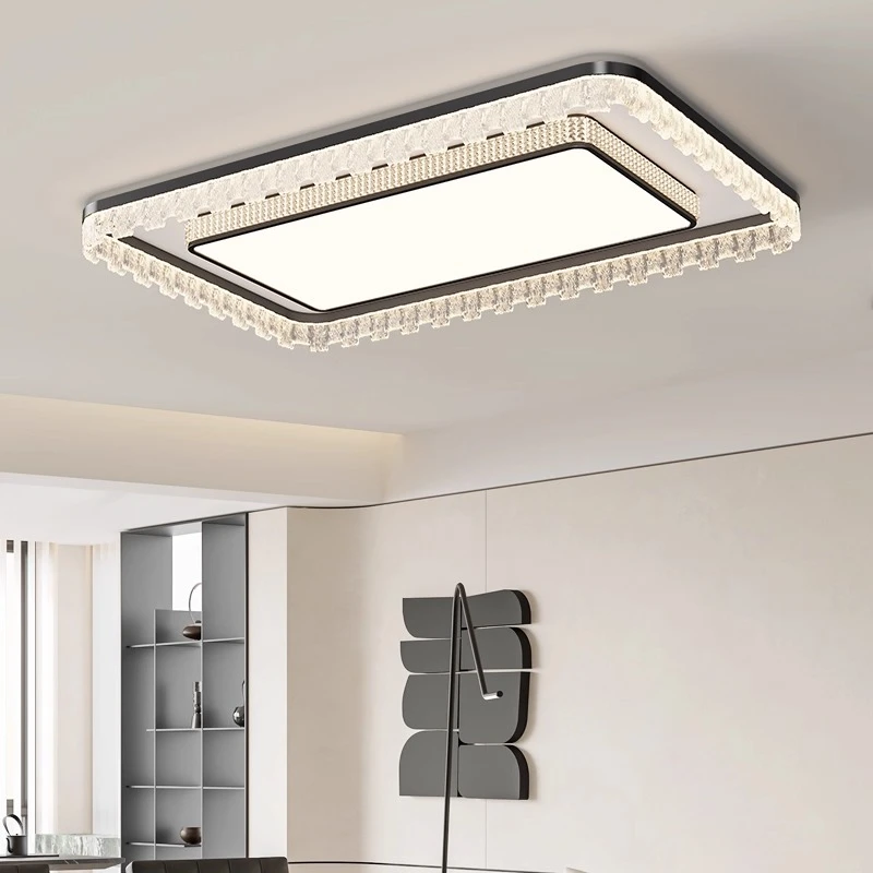 客厅主灯意式极简水晶吸顶灯现代轻奢卧室餐厅灯护眼灯具全屋套餐