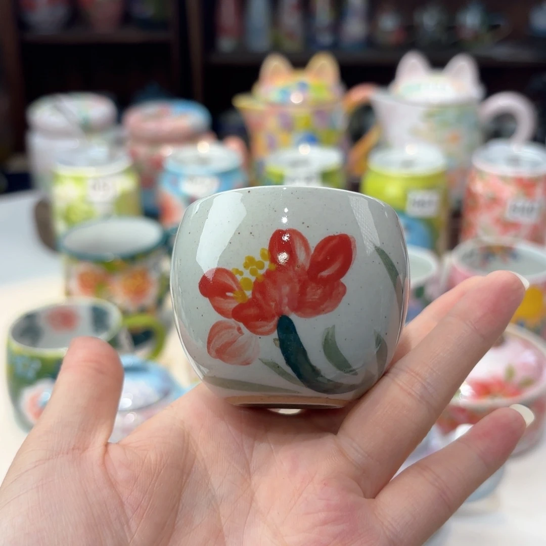 景德镇手绘高温釉下彩陶瓷茶具