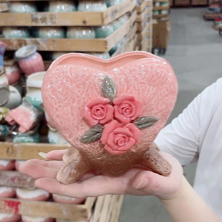 有孔.凑单10元陶瓷花盆发货！