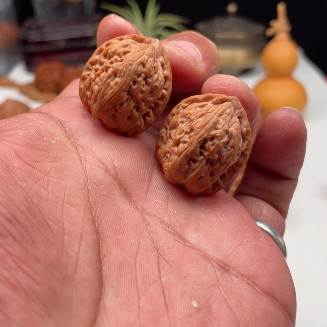 文玩核桃把件野生无名25手捻