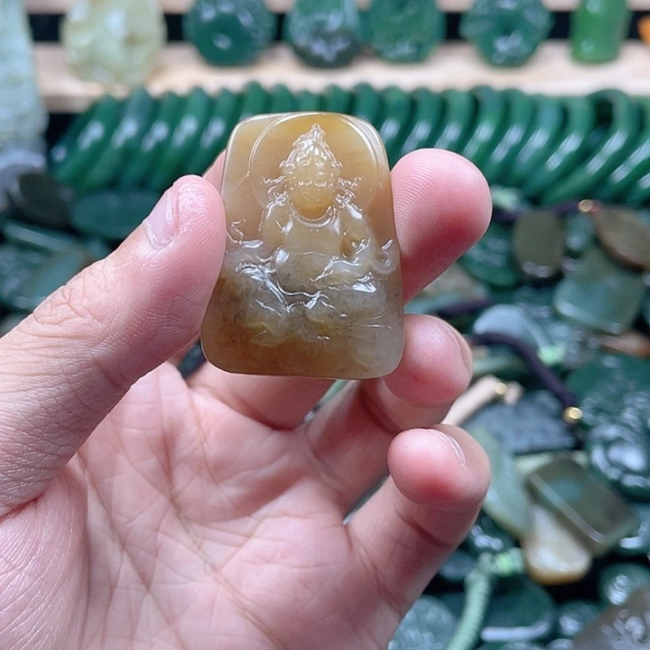 和田玉未镶嵌挂件