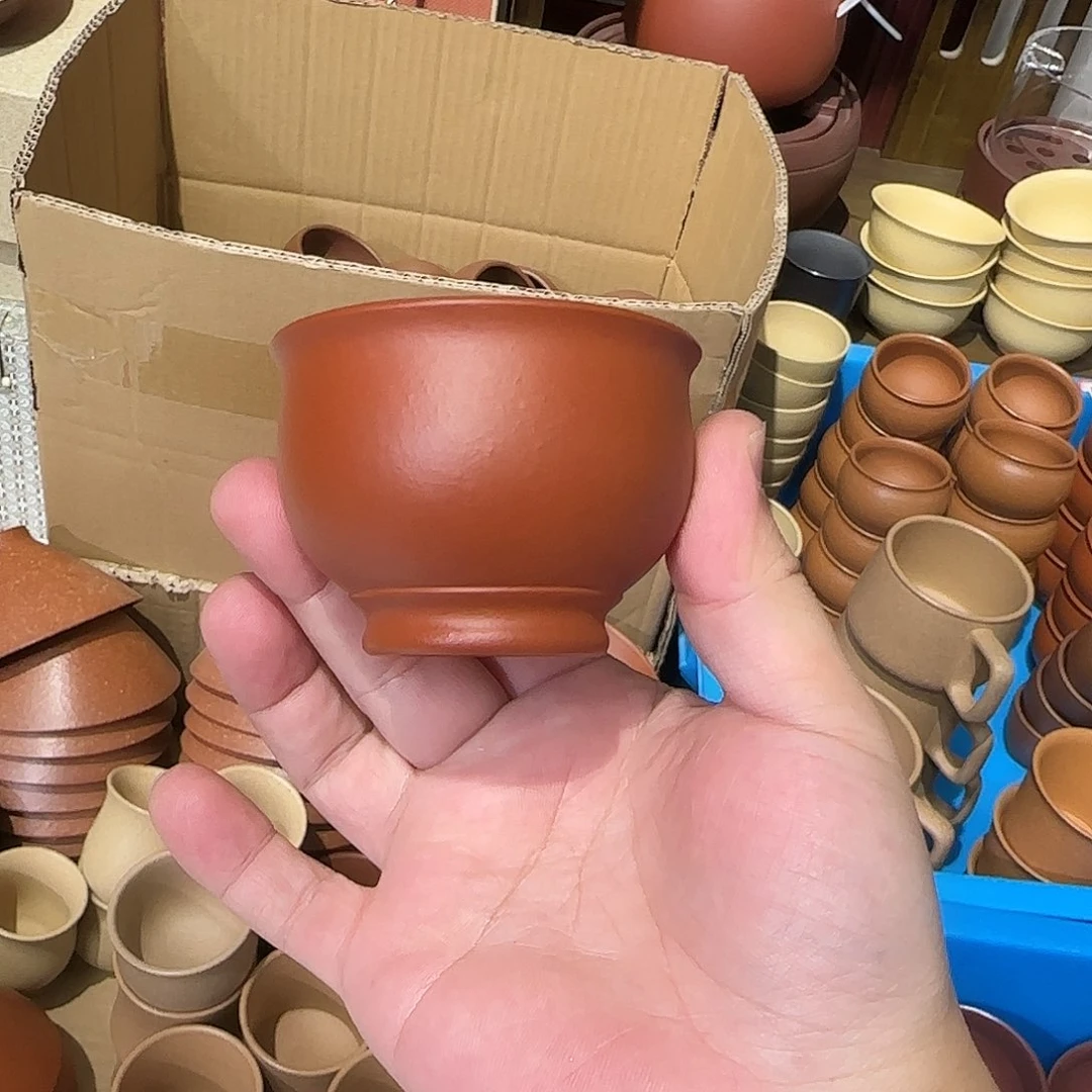 紫砂茶壶朱泥杯子