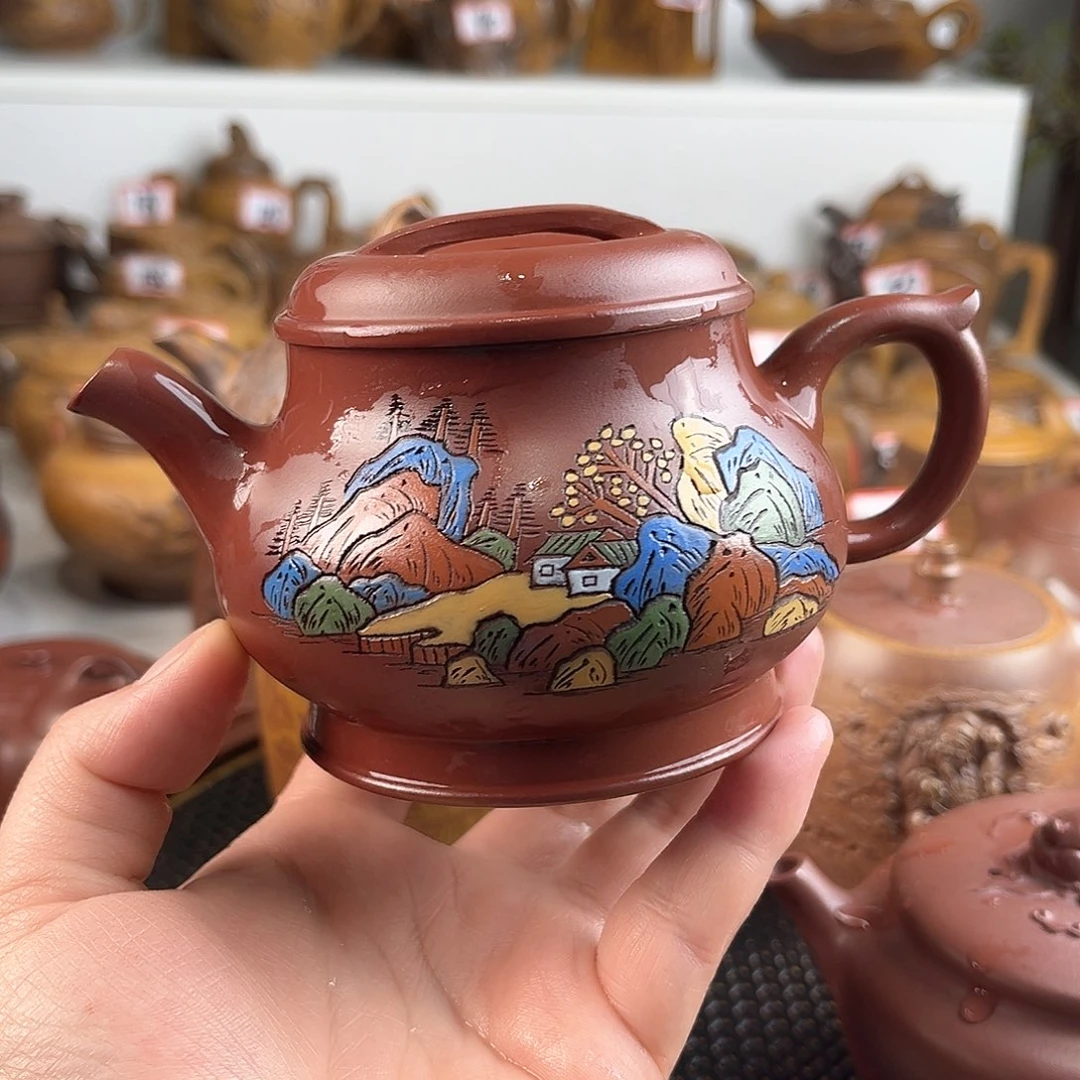 紫泥茶壶宜兴紫砂