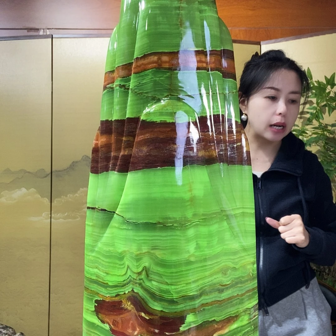 石材山水画作品摆件