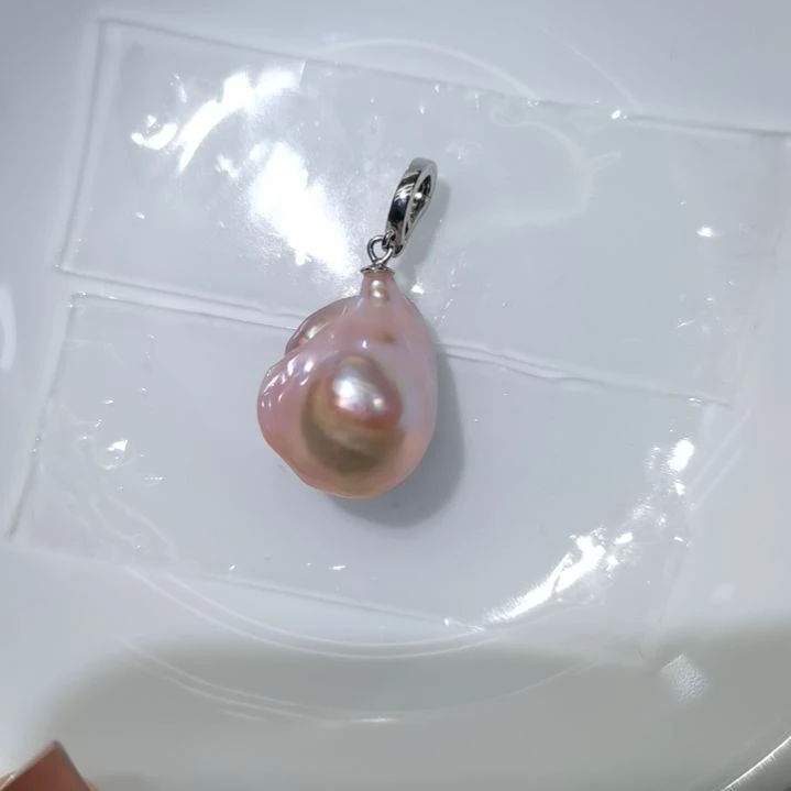 颈饰银S925镶嵌淡水珍珠