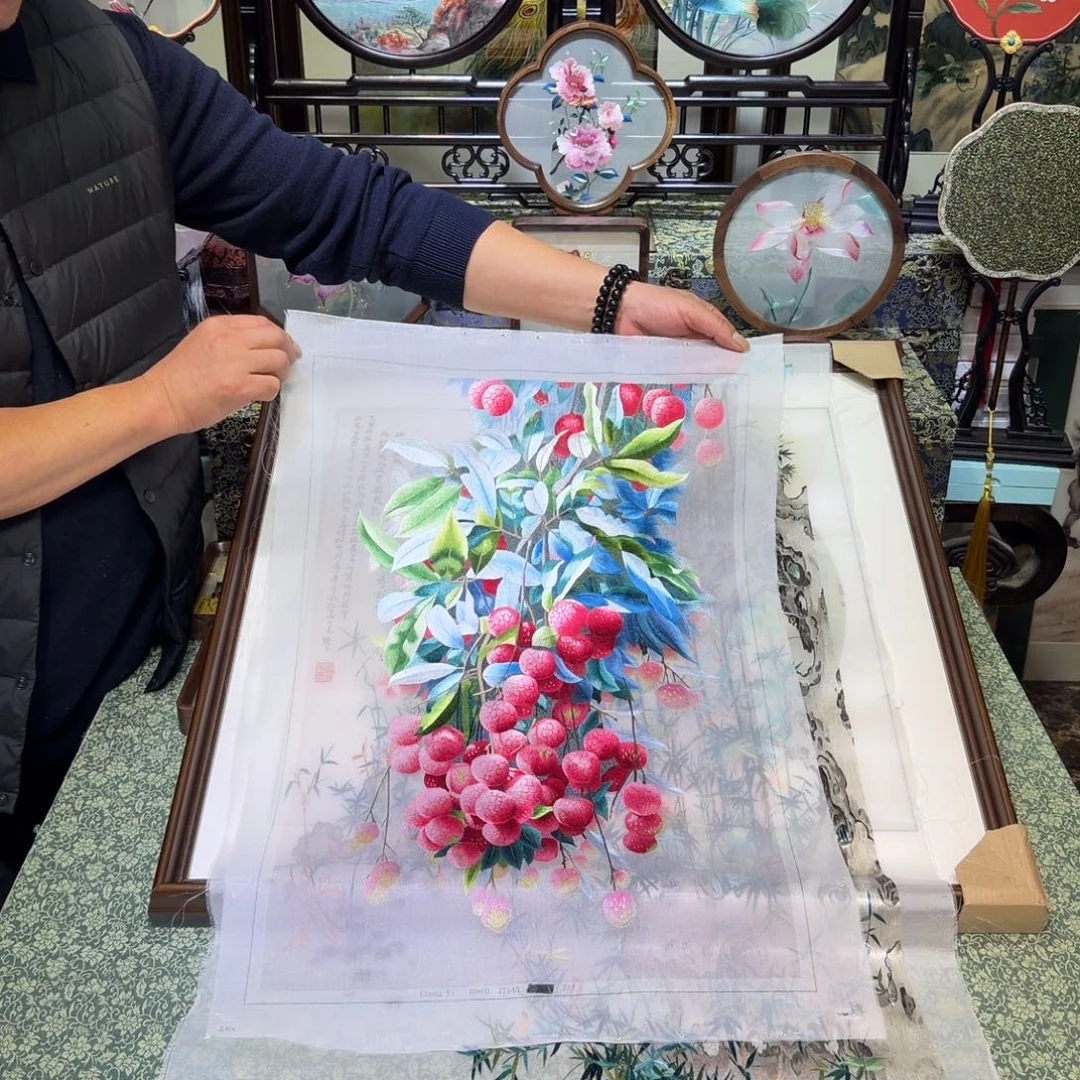 刺绣手工苏绣工艺制作技艺精湛