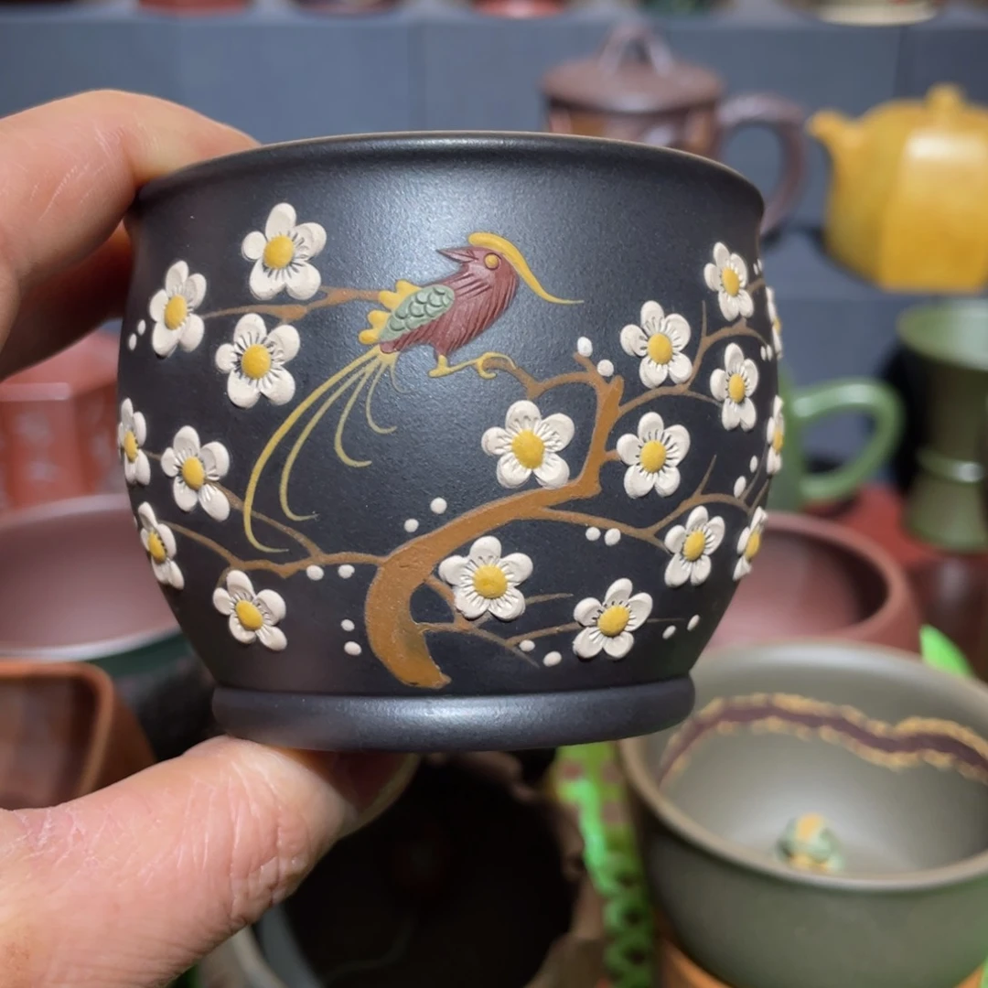 原矿紫砂手工主人杯