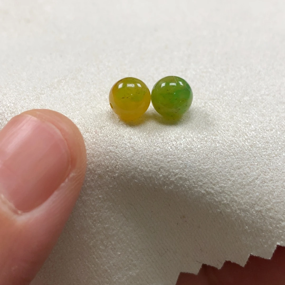 未镶嵌定制翡翠卡6一对
