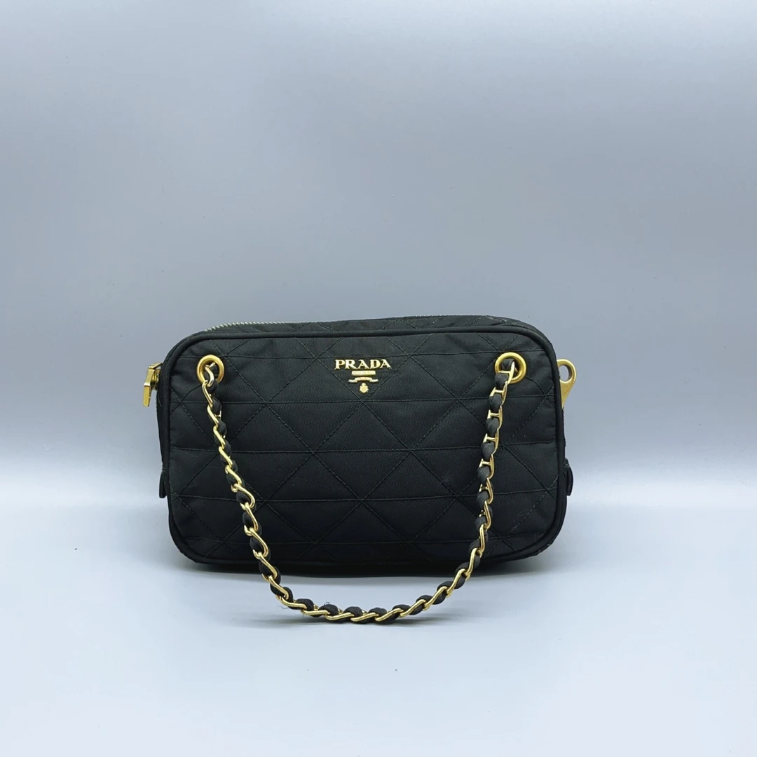 95新 Prada/普拉达  黑色相机包 1662 4870