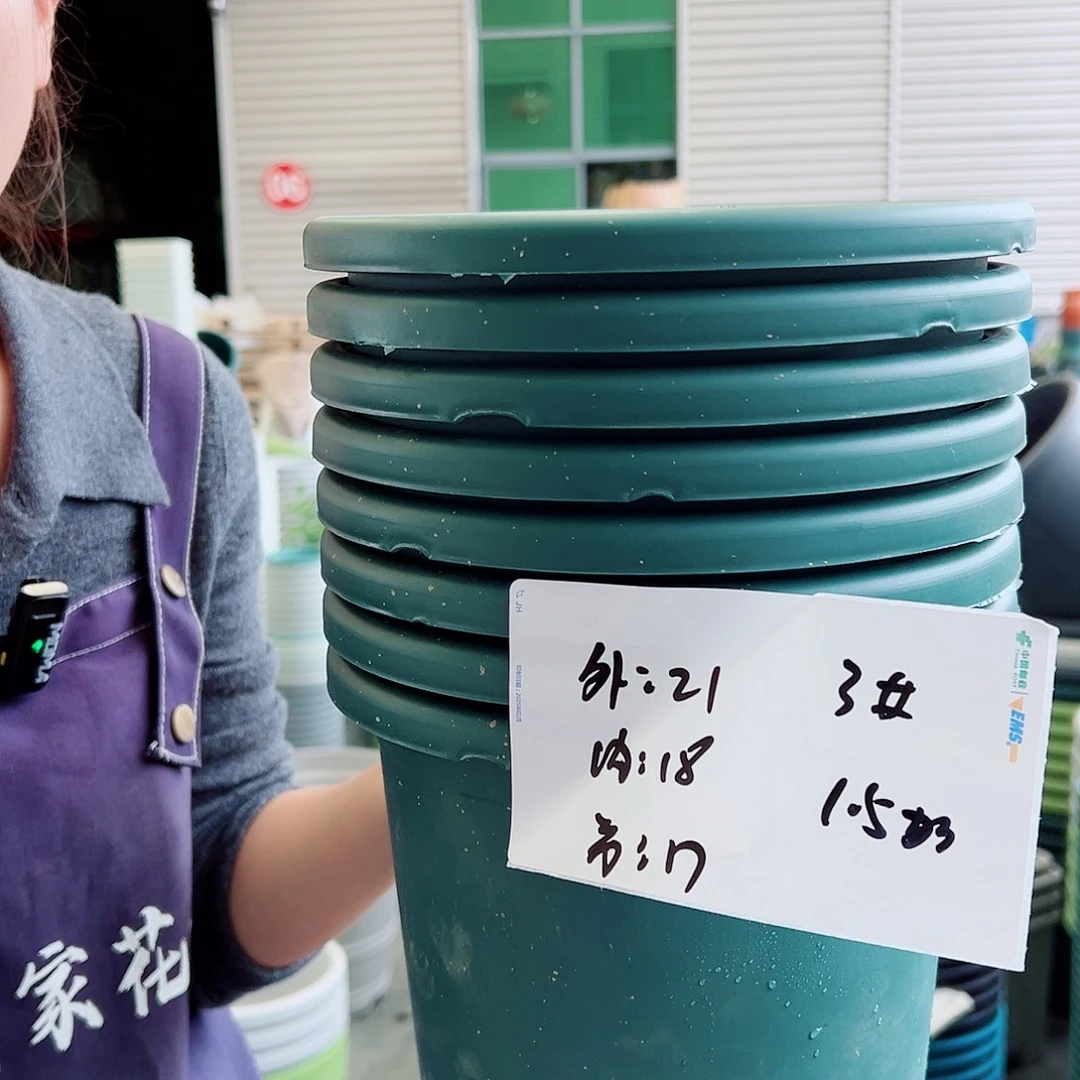 瑕疵四季盆3#墨绿10个无托