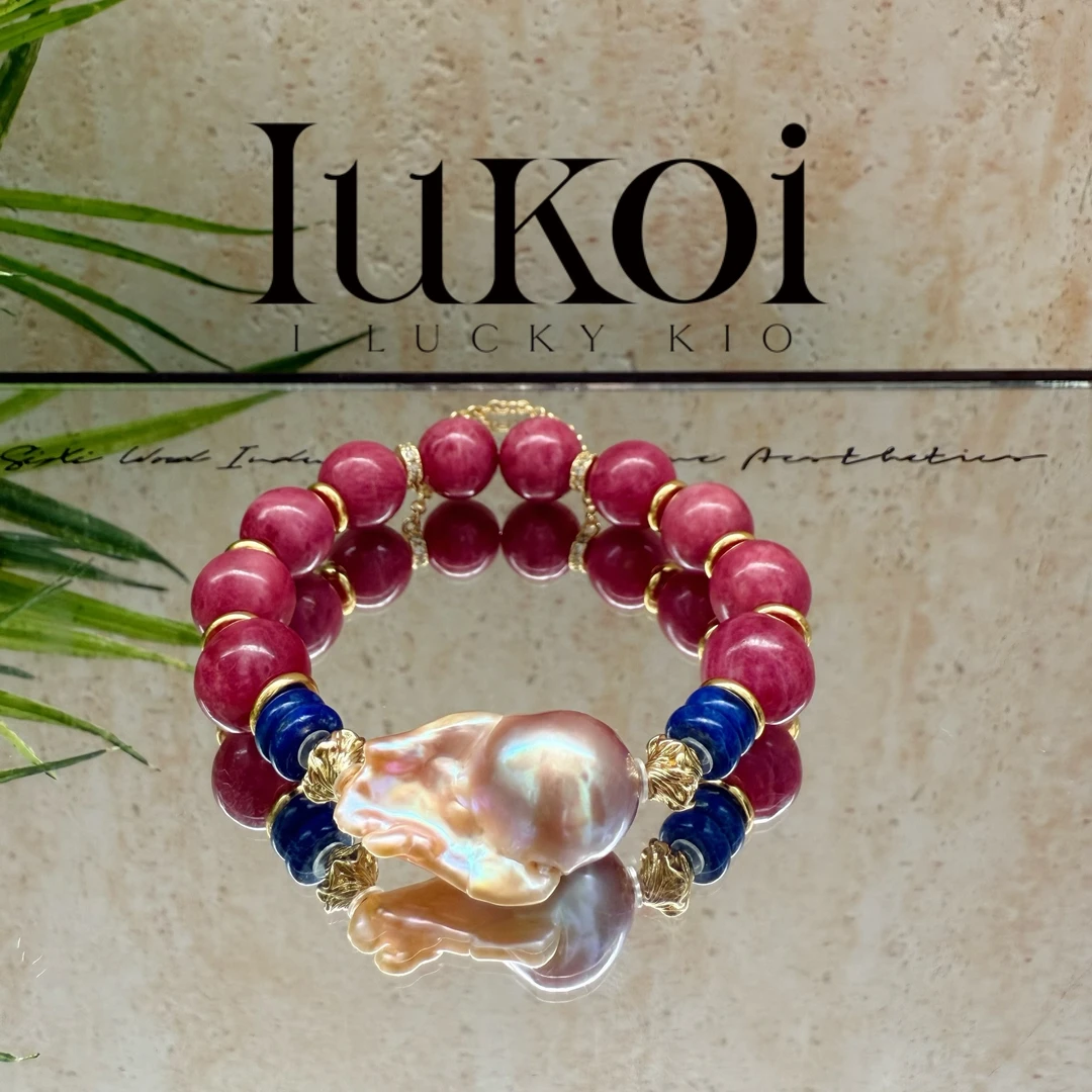 合成金属石英石手链 |  IUKOI | 蔷薇 | 珍zhu | 青金 |