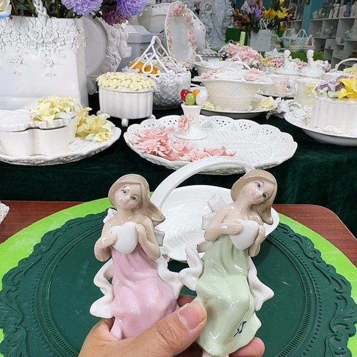 陶拍一发二娃娃摆件