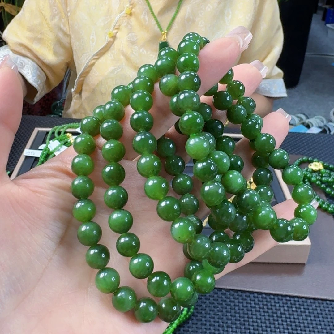 手链未镶嵌和田玉（碧玉）发其一