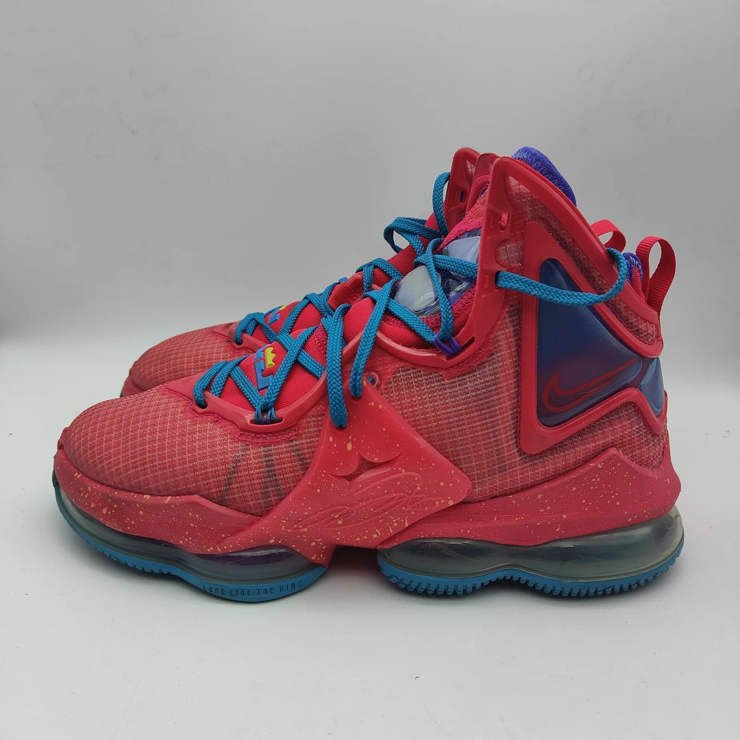 42.5码内长270二手/Nike Zoom LeBron 19 詹姆斯篮球鞋迷人红