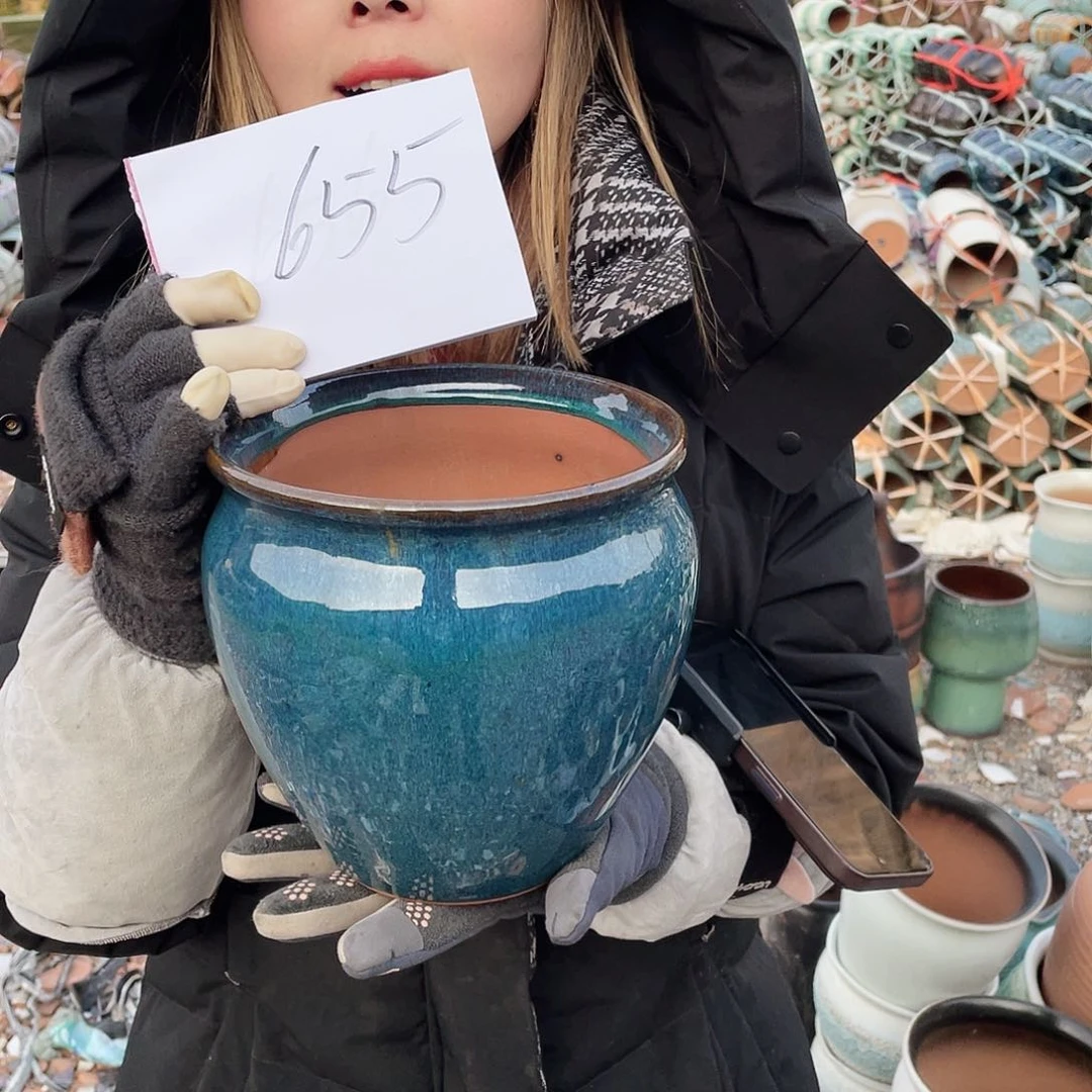 红陶王嫂花盆0207-655