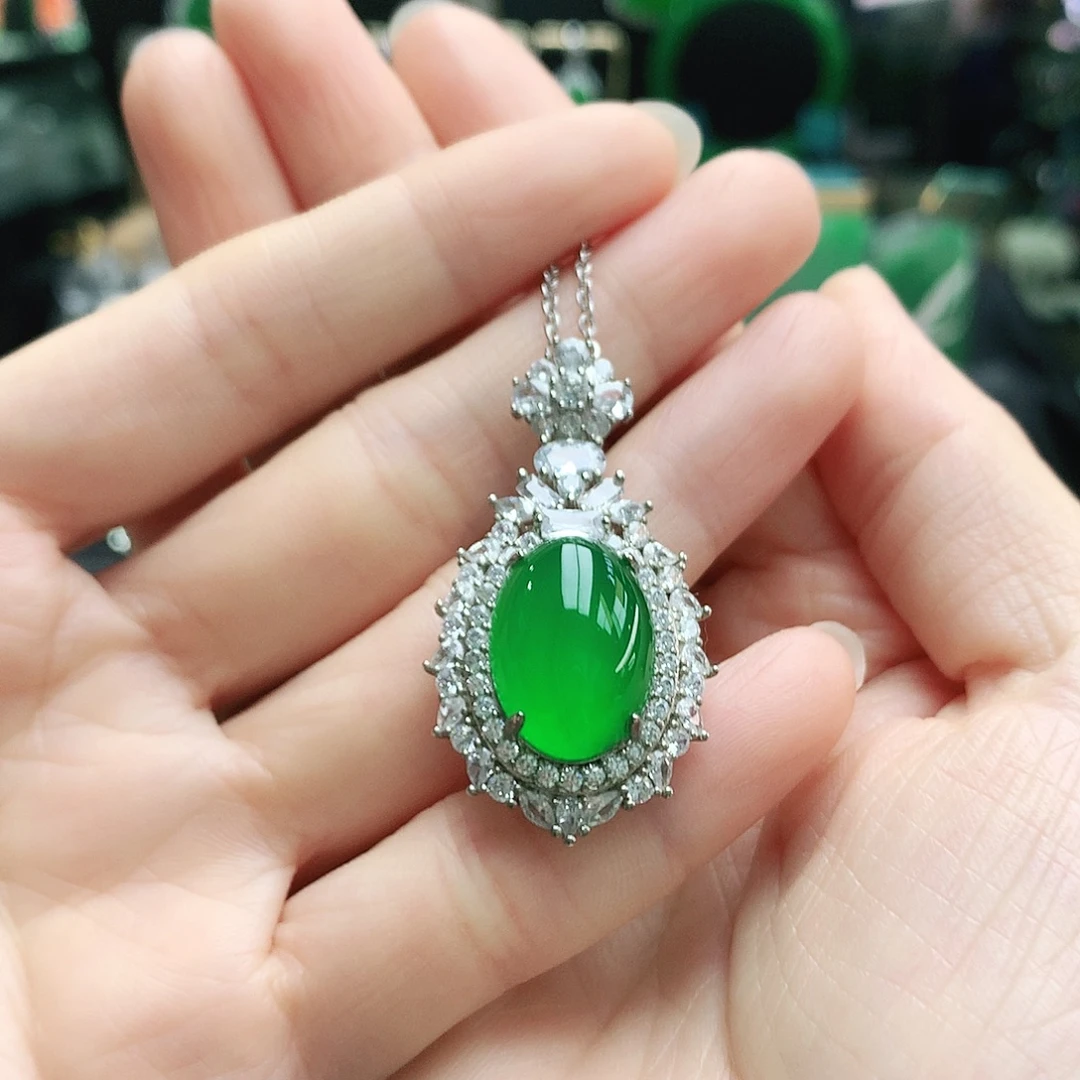 玛瑙/玉髓未镶嵌吊坠