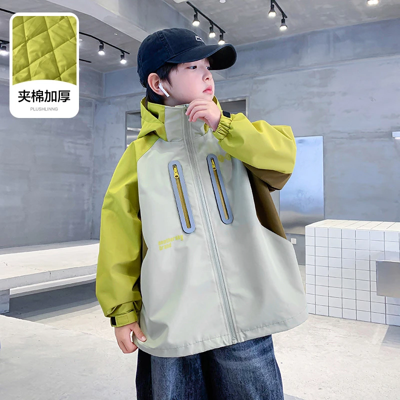 男童男孩冬装户外运动洋气外套新款儿童棉衣秋冬加厚运动棉服潮