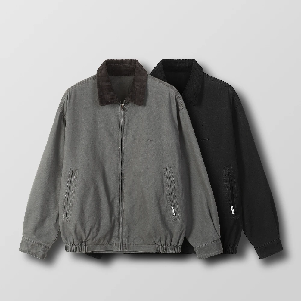 【纯棉质感】巴恩风复古休闲灯芯绒翻领夹克上衣秋季老钱简约外套男