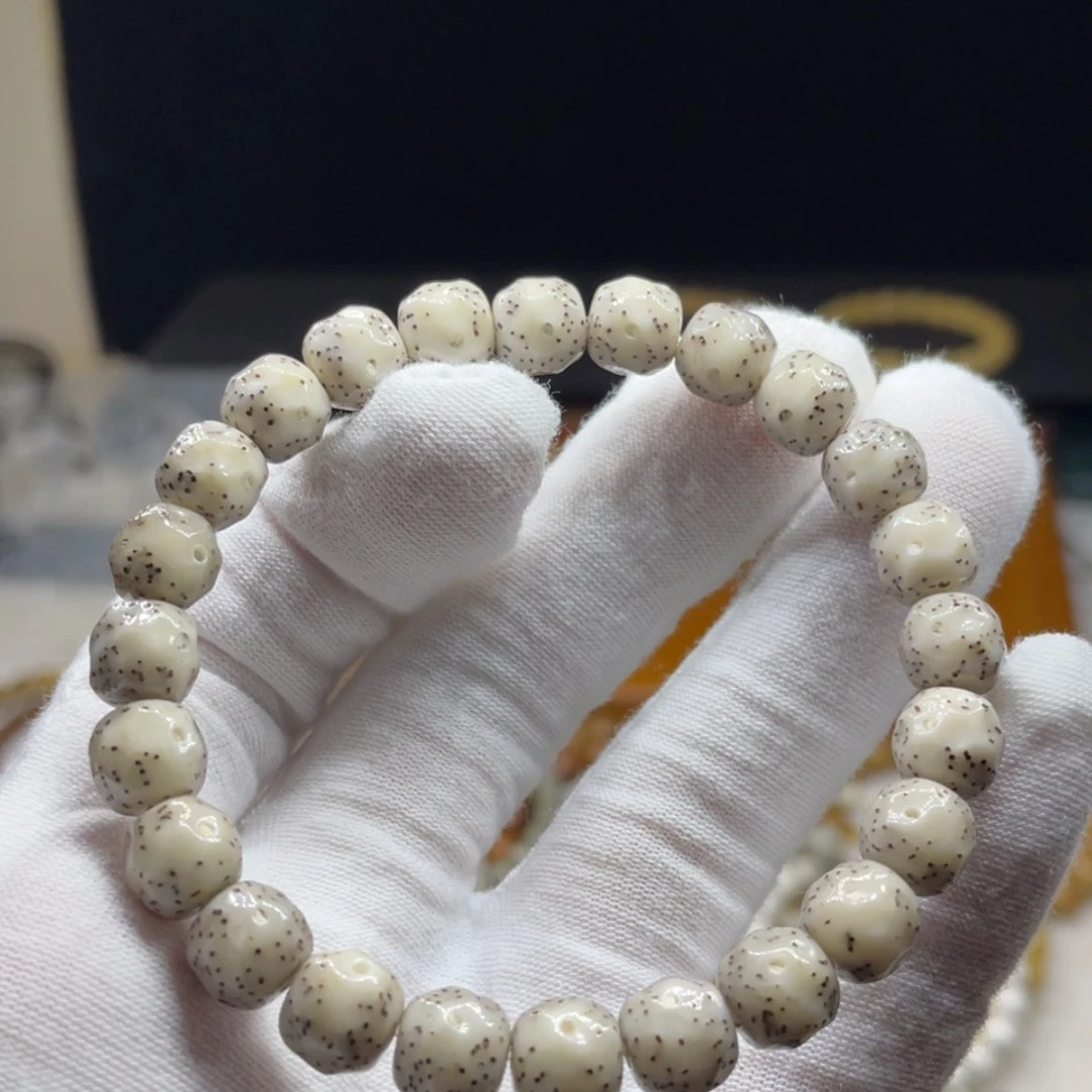 【闪购商品】手串星月菩提98糯冰玉化月朗星稀精工