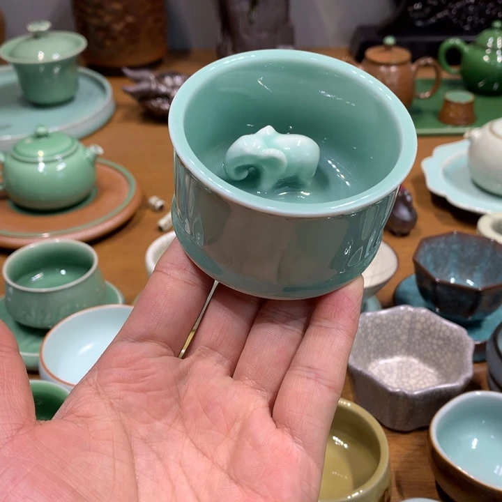 龙泉青瓷手工粉青