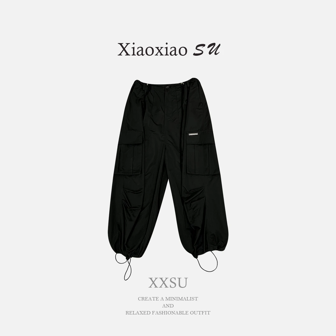 小小苏哈伦买手同款工装裤运动休闲百搭夏季宽松;ECF11009