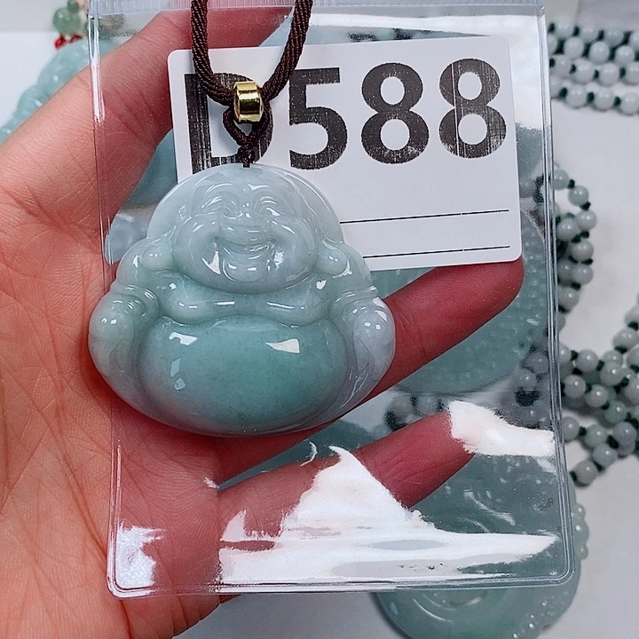 翡翠未镶嵌颈饰天然