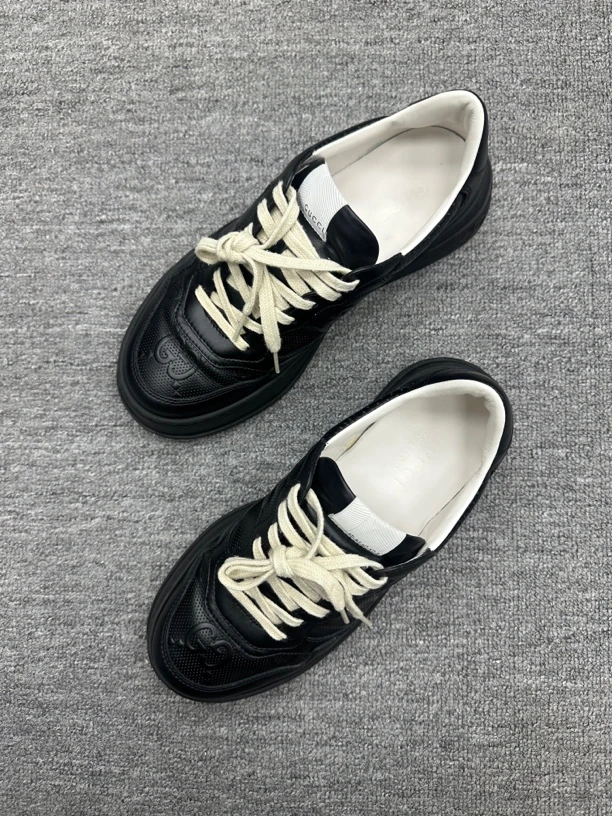 99新 GUCCI/古驰 40.5 Gucci 饼干鞋黑色