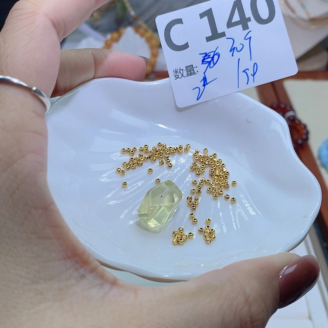 水晶珠宝半成品银S925镶嵌C140