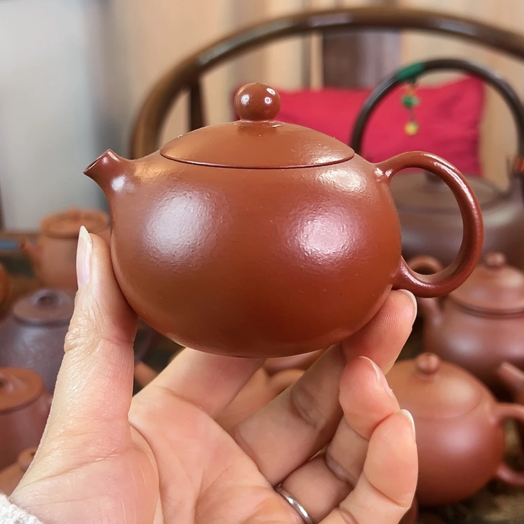 茶壶紫砂精品 西施壶 朱泥 160cc