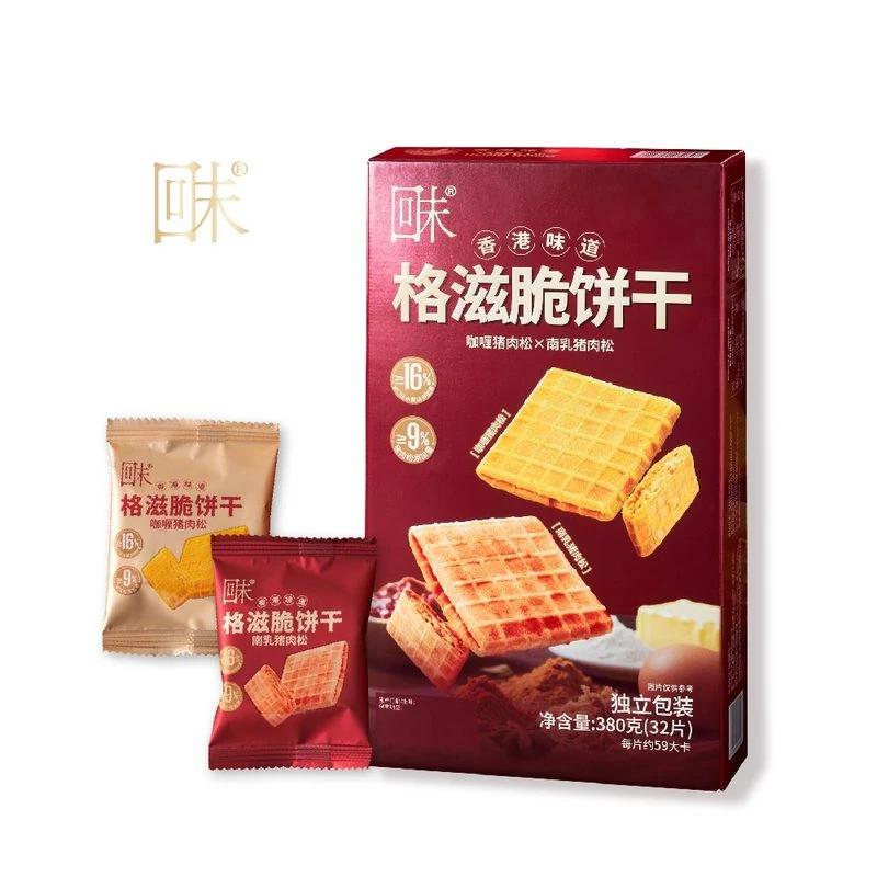 山姆会员代购 回未 格滋脆饼干(咖喱/南乳肉松味)380g休闲小零食