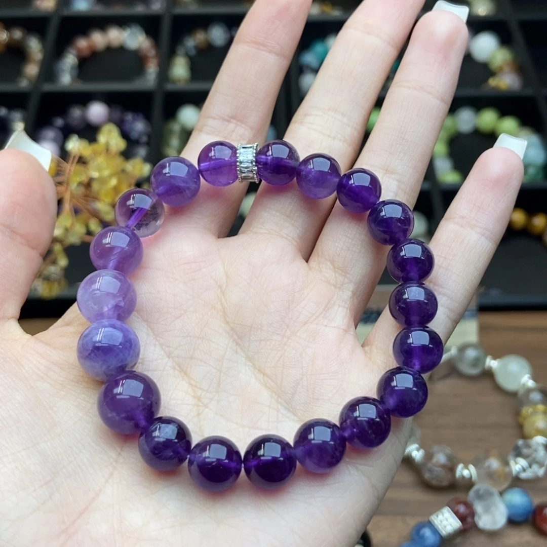合金水晶手链紫水晶
