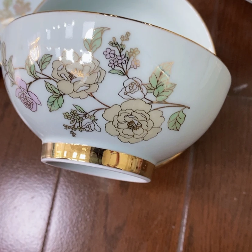 【闪购商品】钛合金赞**英四个花西子米饭碗