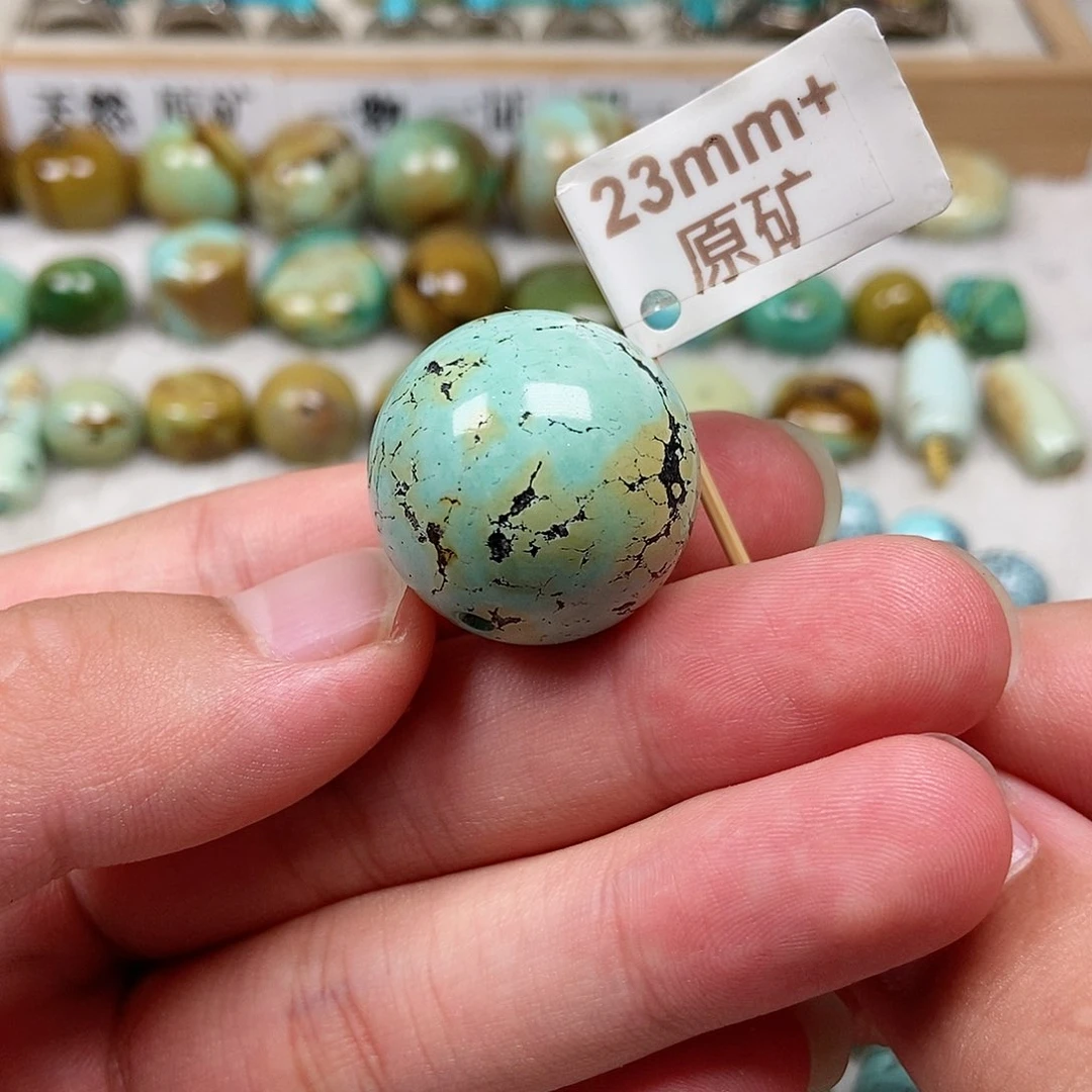 未镶嵌绿松石珠宝半成品